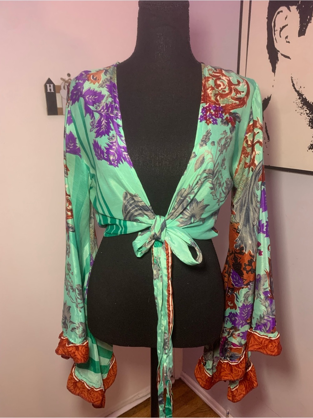 Handmade Boho Bell Sleeve Wrap Top / All About Audrey Brighton Boutique